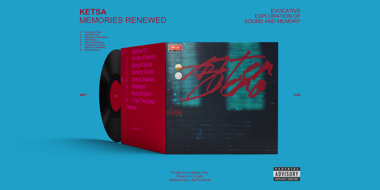 Vinyl Record 3D mockup. Create presentations using Online Mockup Generator.