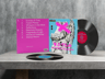 Vinyl Record 3D mockup. Create presentations using Online Mockup Generator.