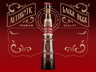 Bottle 3D mockup. Create presentations using Online Mockup Generator.