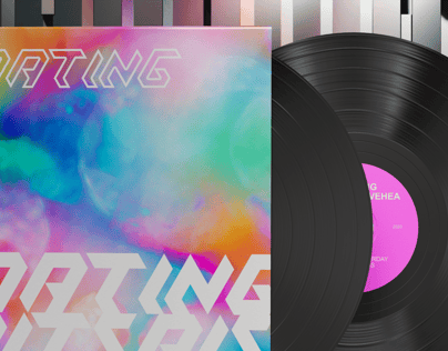 Vinyl Record 3D mockup. Create presentations using Online Mockup Generator.