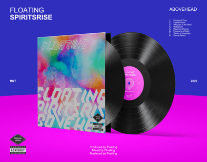 Vinyl Record 3D mockup. Create presentations using Online Mockup Generator.