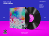 Vinyl Record 3D mockup. Create presentations using Online Mockup Generator.