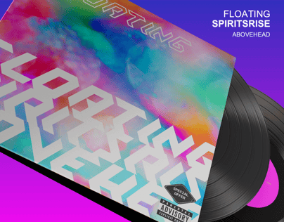 Vinyl Record 3D mockup. Create presentations using Online Mockup Generator.