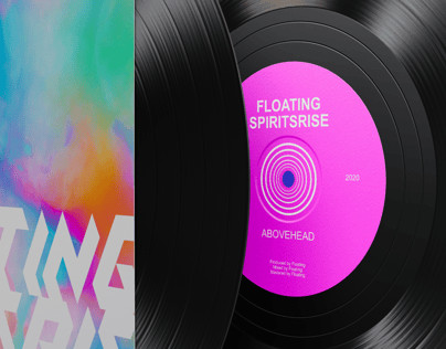 Vinyl Record 3D mockup. Create presentations using Online Mockup Generator.