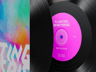 Vinyl Record 3D mockup. Create presentations using Online Mockup Generator.