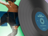 Vinyl Record 3D mockup. Create presentations using Online Mockup Generator.