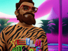 ProVisual —  Stylized Male Character with Beard & Sunglasses 3D mockup and 3D model - try it now and get yours today