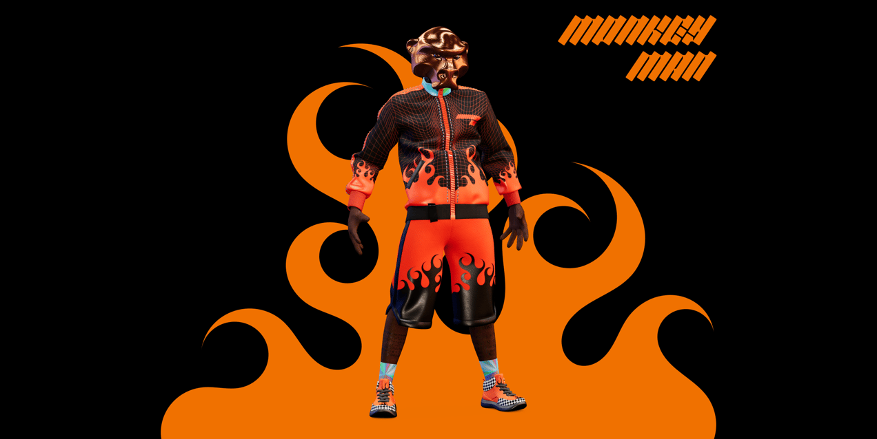 ProVisual —  Monkey Man 3D mockup and 3D model - create your perfect project online