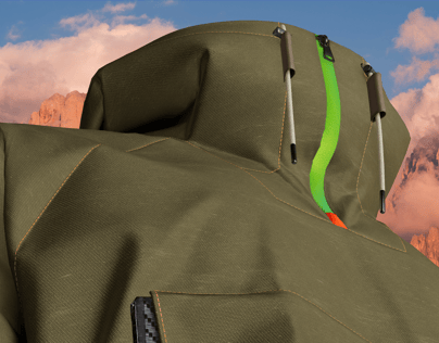 ProVisual —  Ski Jacket 3D mockup and 3D model - create your perfect project online