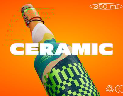 ProVisual — Ceramic Bottle with Swing Top 3D mockup