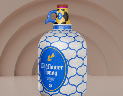 ProVisual —  Ceramic Bottle with Plastic Cap 3D mockup and 3D model - create your perfect project online