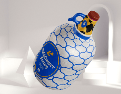 ProVisual —  Ceramic Bottle with Plastic Cap 3D mockup and 3D model - create your perfect project online
