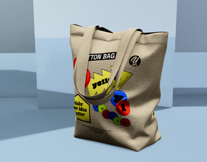 ProVisual —  Canvas Bag 3D mockup and 3D model -  explore every detail online now
