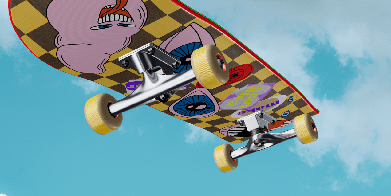 ProVisual — Skateboard 3D mockup and 3D model - visualize online