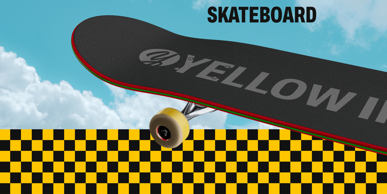 ProVisual — Skateboard 3D mockup and 3D model - visualize online