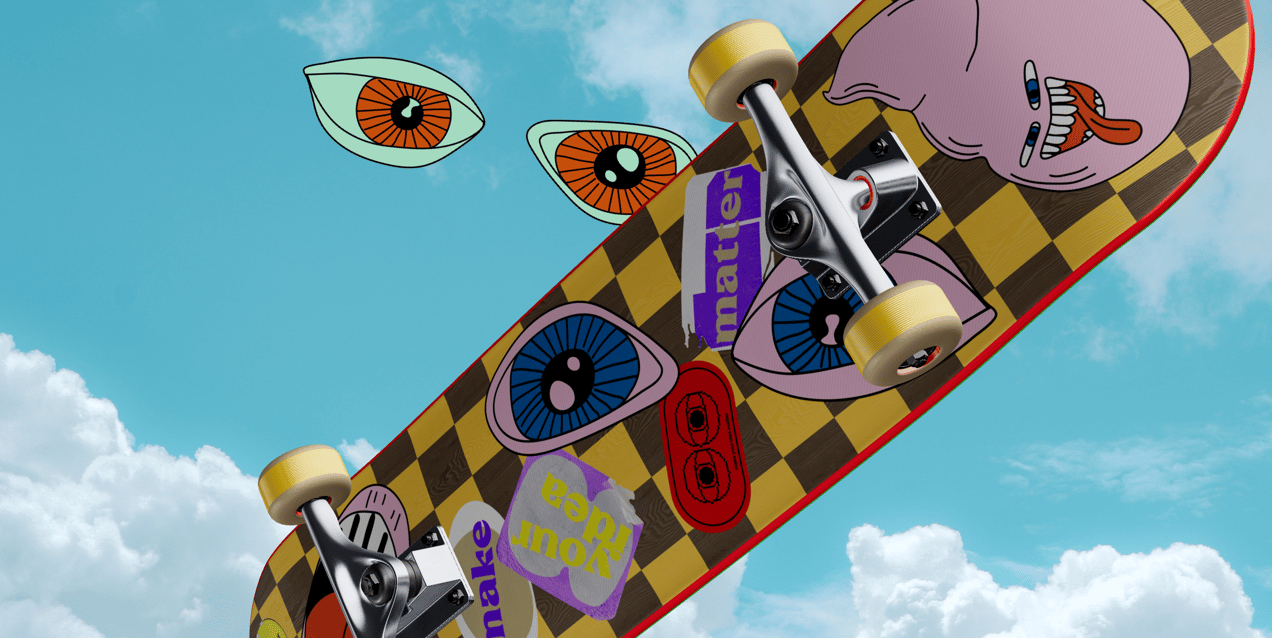 ProVisual — Skateboard 3D mockup and 3D model - visualize online