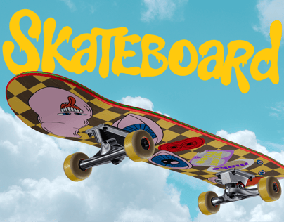 ProVisual — Skateboard 3D mockup