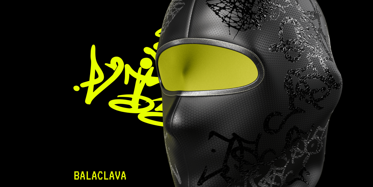 Ski Mask Balaclava 3D mockup and 3D model. Edit online. Provisual. 