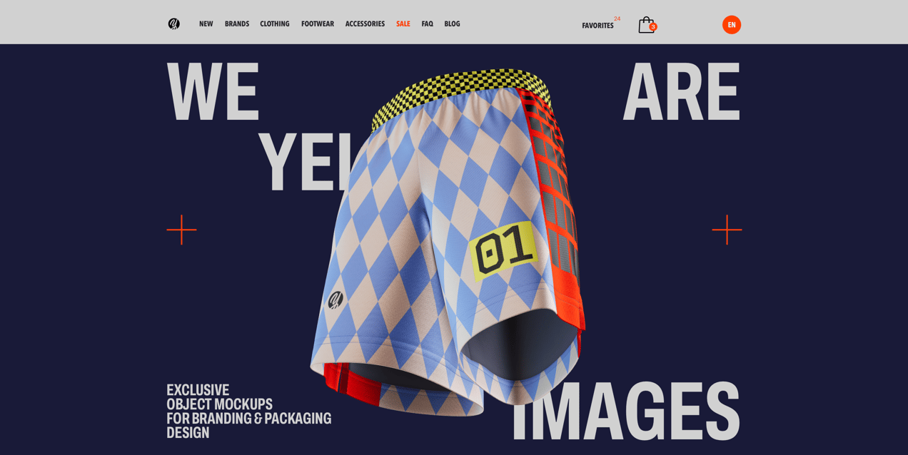 ProVisual —  Soccer Shorts 3D mockup and 3D model - customize online now