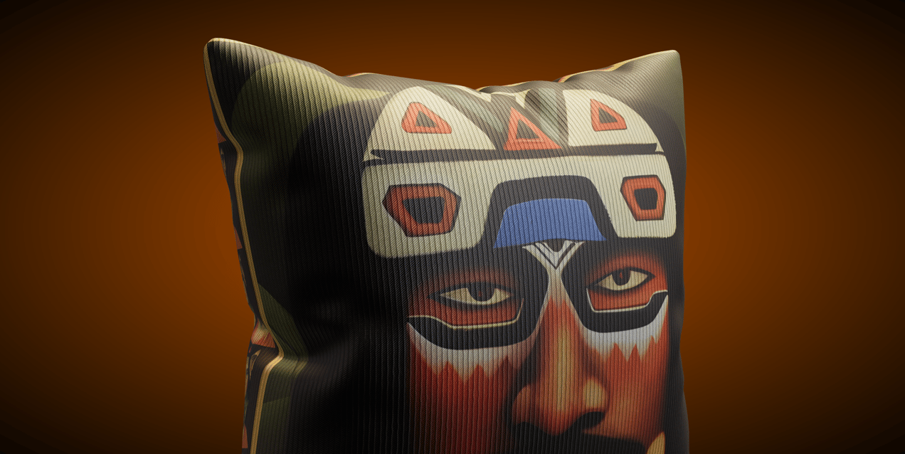 ProVisual — Square Couch Pillow 3D mockup and 3D model - explore every detail now