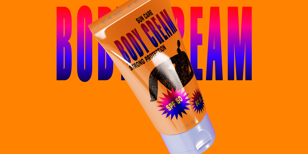ProVisual —  80ml Cosmetic Tube 3D mockup and 3D model - see every detail and customize online