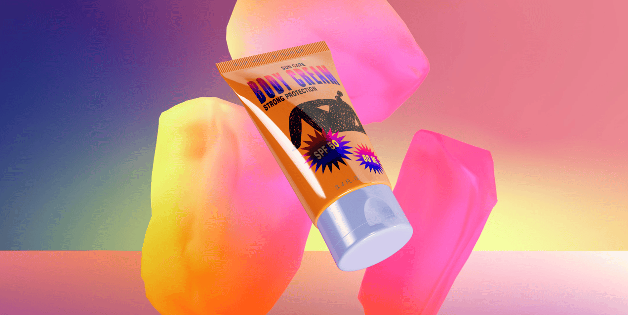 ProVisual —  80ml Cosmetic Tube 3D mockup and 3D model - see every detail and customize online