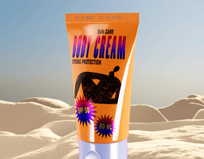 ProVisual —  80ml Cosmetic Tube 3D mockup and 3D model - see every detail and customize online