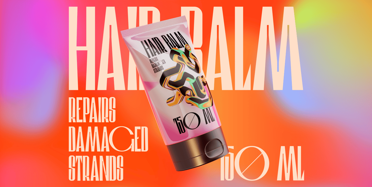 ProVisual — 150ml Cosmetic Tube 3D mockup
