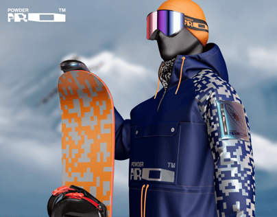 ProVisual — Snowboarder with Board 3D mockup