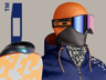 ProVisual — Snowboarder with Board 3D mockup and 3D model - create your perfect project online