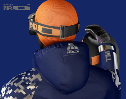 ProVisual — Snowboarder with Board 3D mockup and 3D model - create your perfect project online