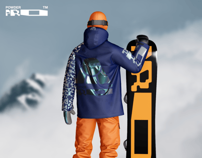 ProVisual — Snowboarder with Board 3D mockup and 3D model - create your perfect project online