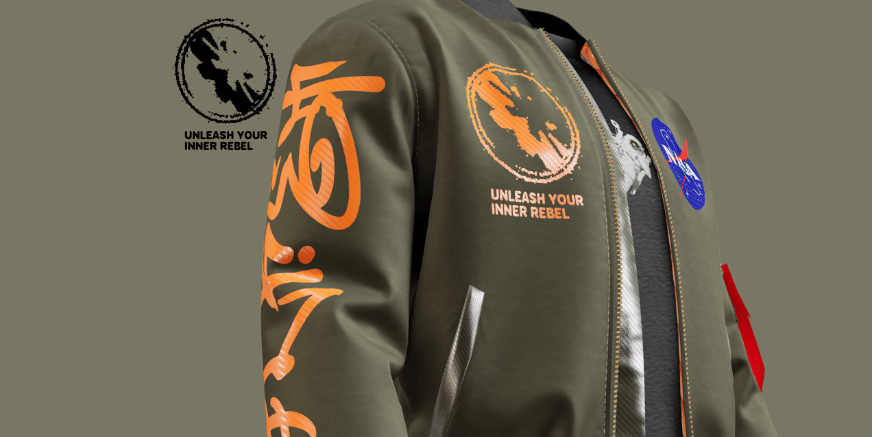 ProVisual —  Bomber Jacket with T-Shirt 3D mockup and 3D model - try it now and get yours today