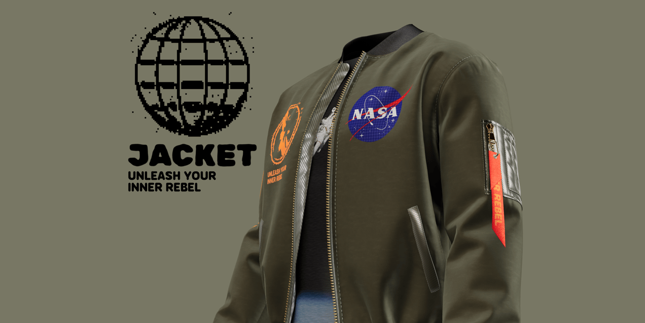 ProVisual —  Bomber Jacket with T-Shirt 3D mockup and 3D model - try it now and get yours today