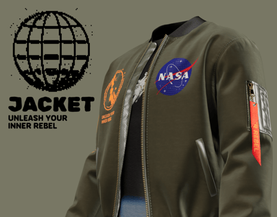ProVisual —  Bomber Jacket with T-Shirt 3D mockup and 3D model - try it now and get yours today