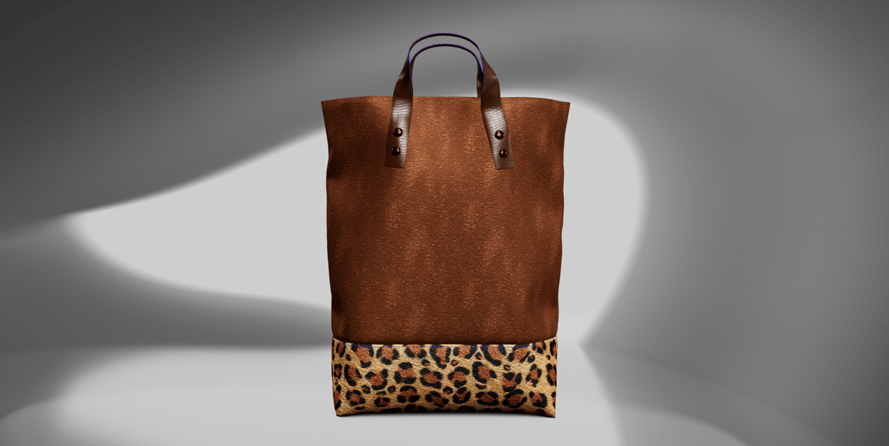 ProVisual —  Leather Shopping Bag 3D mockup and 3D model -  visualize online now