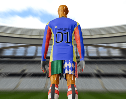 ProVisual — Men’s Full Soccer Goalkeeper Kit 3D mockup and 3D model - customize online