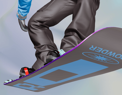 ProVisual —  Jumping Snowboarder 3D mockup and 3D model - see every detail and customize online