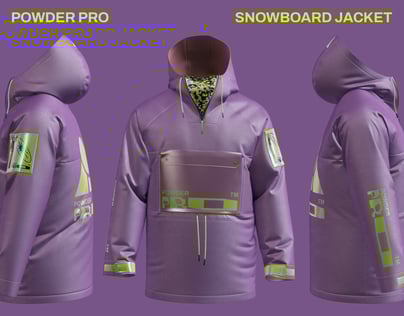 ProVisual —  Snowboard Jacket 3D mockup and 3D model - explore every detail and customize online now