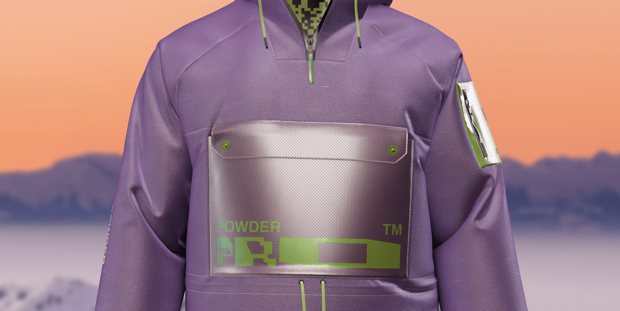 ProVisual —  Snowboard Jacket 3D mockup and 3D model - explore every detail and customize online now