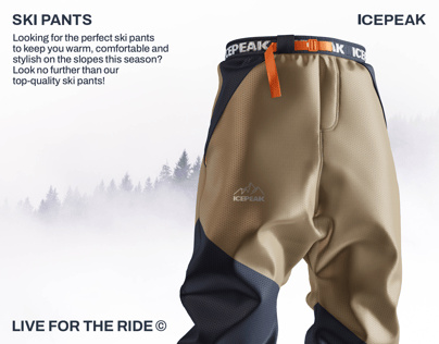 ProVisual —  Ski Pants 3D mockup and 3D model - see every detail and customize online