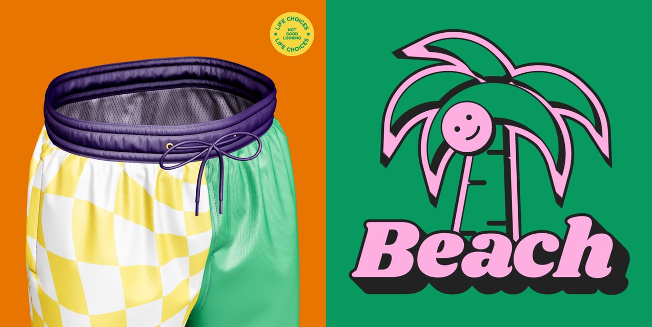 ProVisual —  Swimming Shorts 3D mockup and 3D model - explore every detail and customize online now