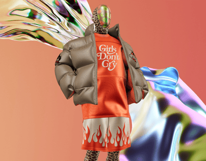 ProVisual — Street style Outfit with Down Jacket 3D mockup