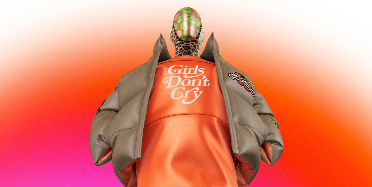 Street style Outfit with Down Jacket. 3D model. ProVisual.