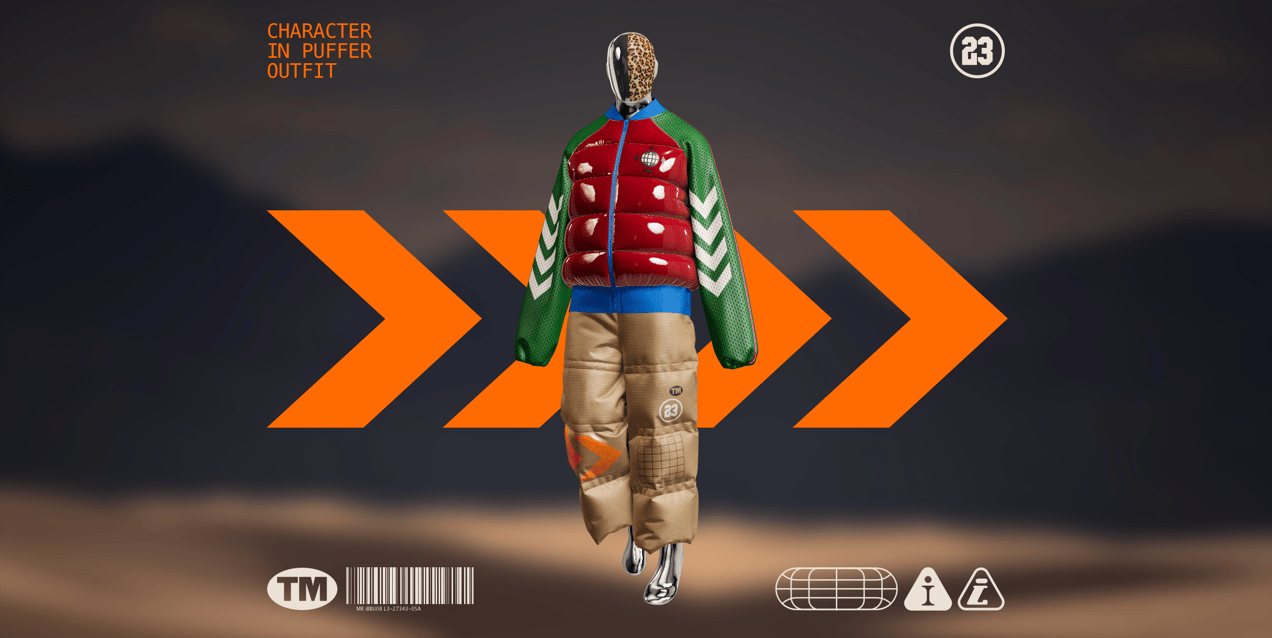 Puffer Outfit. 3D model. ProVisual.