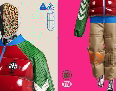 Puffer Outfit. 3D model. ProVisual.