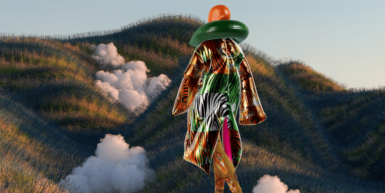 Long Puffer Coat Outfit. 3D mockup. ProVisual.