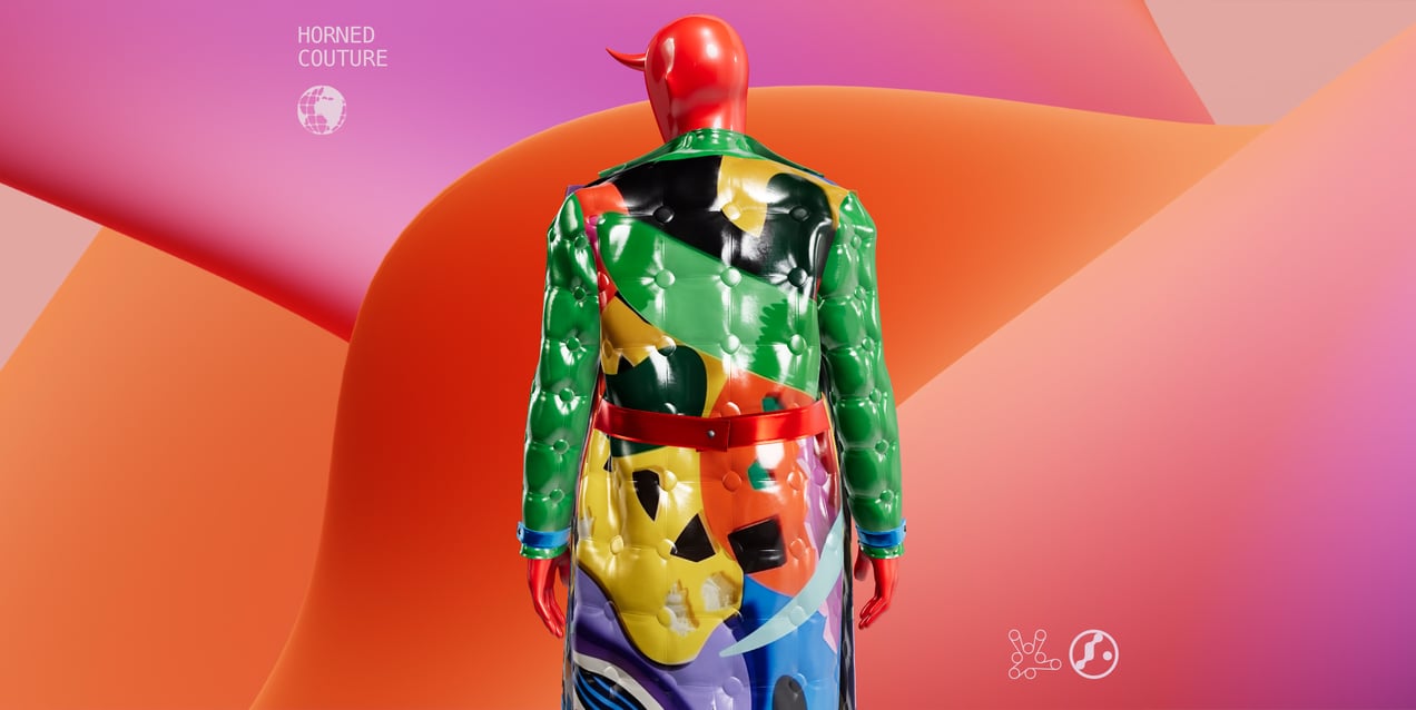 Outfit with Long Coat and Wide Leg Pant. 3D model. ProVisual. 