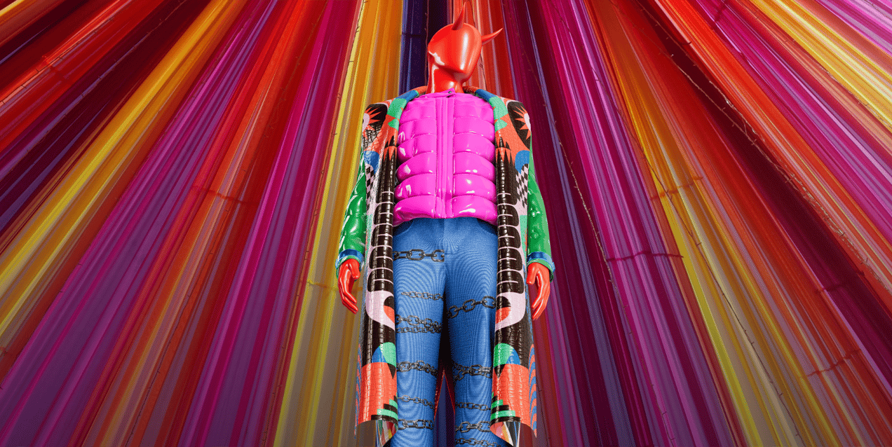 Outfit with Long Coat and Wide Leg Pant. 3D model. ProVisual. 