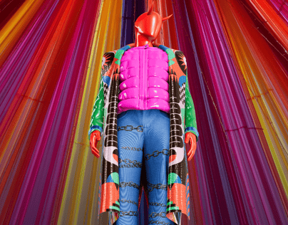 Outfit with Long Coat and Wide Leg Pant. 3D model. ProVisual. 